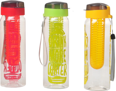 

Imago Detox Sport Fruit Sip Infuser 700 ml Water Bottles(Set of 3, Multicolor)