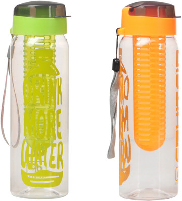 

Imago Detox Sport Fruit Sip Infuser 700 ml Water Bottles(Set of 2, Multicolor)