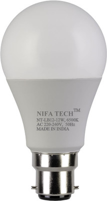 

NIFA TECH 12 W Standard B22 LED Bulb(White)