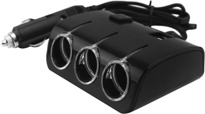 

Futaba Socket Universal 3 Way Car Cigarette Charger - Black Car Cigarette Lighter(3)