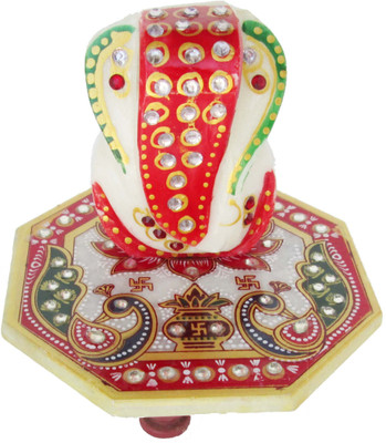 

AnsuyaEnterprises Marble All Purpose Chowki(Multicolor)