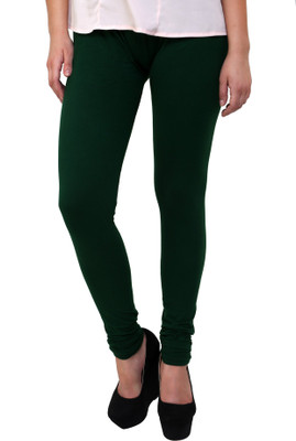 

Anekaant Legging(Dark Green, Solid, Bottle green