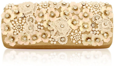 

MONOKROME NEW YORK Party Gold Clutch