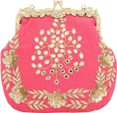 

D'oro Party Pink Clutch