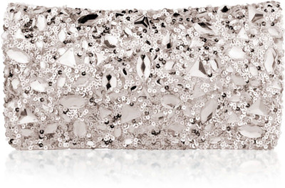 

MONOKROME NEW YORK Party Silver Clutch