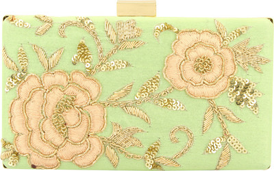 

D'oro Party Green Clutch