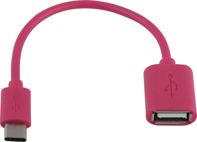 

Gadget Phoenix Universal OTG Type C (Male)To Type A (Female) Pink GP / Standard OTG Cable(Pink)