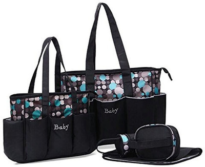 Baby Bucket Nappy Handbag Backpack Diaper Bag(Blue)