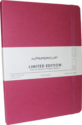 

Mypaperclip A5 Notebook(192 Ruled Pages Limited Edition, Raspberry)