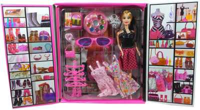 

HALO NATION Fashion Wardrobe Glamour Doll with With Cool Accessories & Outfit - By Annie(Pink)