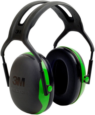 

3M Peltor X-Series Over-the-Head Earmuffs, NRR 22 dB, One Size Fits Most, Black/Green X1A (Pack of 1) Ear Muff(Pack of 1), Multicolor