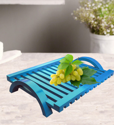 

Onlineshoppee MDF Wood Fruit & Vegetable Basket(Blue)