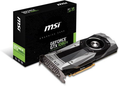 

MSI NVIDIA GeForce GTX 1080 Ti Founders Edition 11 GB GDDR5X Graphics Card(Black)