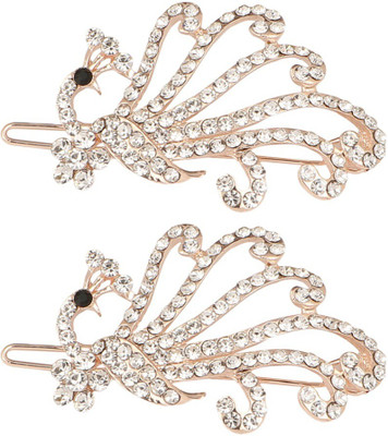 

Pink Rose Princess Charm Hair Clip(White)