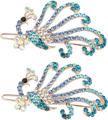

Pink Rose Princess Charm Hair Clip(Blue)