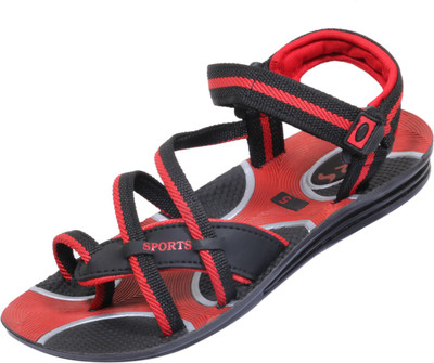 

IndiWeaves Boys Buckle Flats(Multicolor, Red