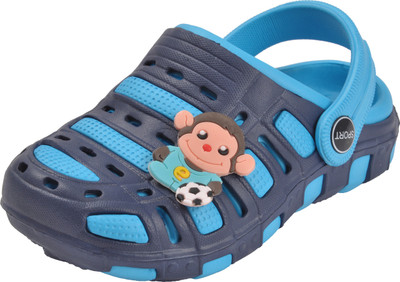 

Yellow Bee Boys Sling Back Clogs(Dark Blue