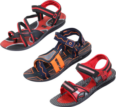 

Indistar Boys Buckle Flats(Multicolor, Orange