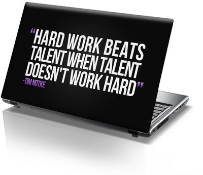 

Onlinemart Hard Work Vinyl Laptop Decal 15.6