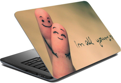 

Onlinemart Finger Couple Vinyl Laptop Decal 15.6
