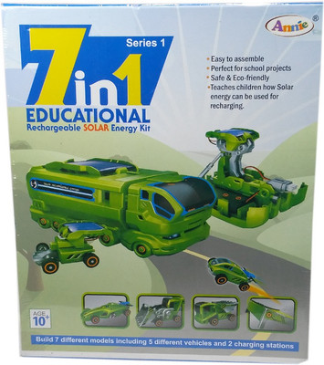 

HALO NATION 7 in 1 Educational Rechareable Solar E Kit, Multi Color - Annie(Green)