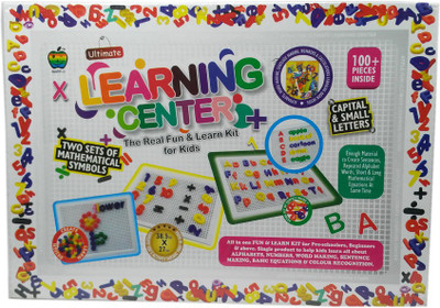 

HALO NATION Learning Center Fun - Fix Alphabet & Number on board - Create Designs & Words - Applefun(White)