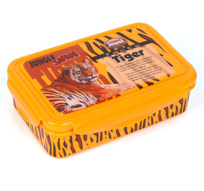 

Jewel Super Lock Jungle Safari Tiger 1 Containers Lunch Box(1000 ml), Brown