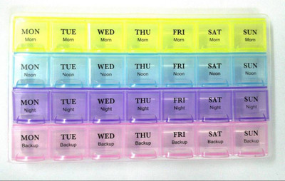 

dk-eSTORE 7 Days Weekly Mini Pill Medicine Container Box Medicine Dispenser