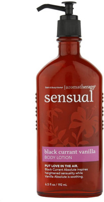 Bath & Body Works Aromatherapy Sensual Black Currant Vanilla Body Lotion(192 ml)