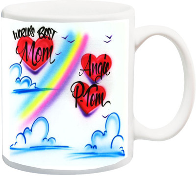 

ME&YOU Gift for mum/maa/mother/mummy/;World's best mom Ceramic Mug(325 ml), Multicolor