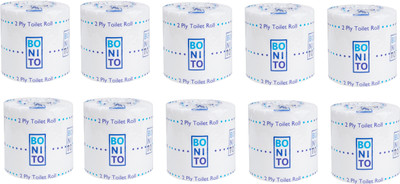 

Bonito Bonito Premium Party Paper Roll,Short Pack of 10 White Napkins(10 Sheets)