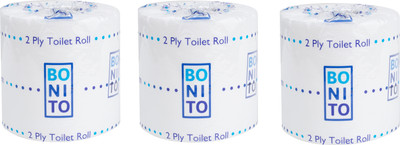 

Bonito Bonito Premium Party Paper Roll,Short Pack of 3 White Napkins(3 Sheets)
