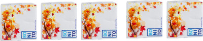 

Bonito Bonito Premium Cocktail Napkins and Tissue Paper (30x30 Cm): 100 Pulls Pack of 5 White Napkins(5 Sheets)