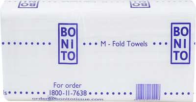 

Bonito Bonito Premium M Fold Napkins and Tissue Pack : 125 Pulls White Napkins