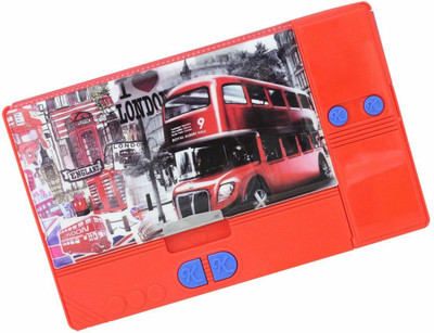 

Shree Krishna Handicrafts And Gallery London City Featured Multi Purpose Gagdet Pencil Box -KJ47-LD Art Plastic Pencil Box(Set of 1, Red)