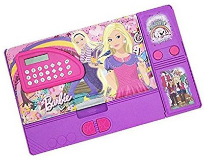 

Shree Krishna Handicrafts And Gallery Gadget Pencil Box Best Quality With Calculator--Jumbo Pencil Box-Kids Multi Purpose Art Plastic Pencil Box(Set of 1, Pink)