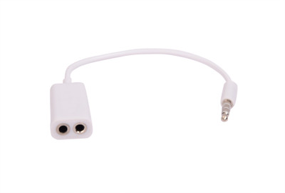 

iGreenPro White iGP Audio 3.5mm Male To x2 3.5mm Female Jack Adapter White Phone Converter(iOS)