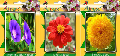 

Airex Morning Glory, Tithonia, Sungold Seed(15 per packet)