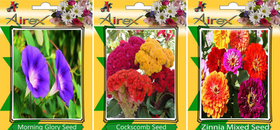 

Airex Morning Glory, Cockscomb, and Zinnia Mixed Seed(20 per packet)