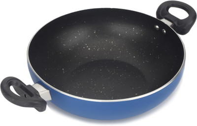 

Surya Accent Granito Kadhai 26 cm(Aluminium, Non-stick, Induction Bottom), Blue