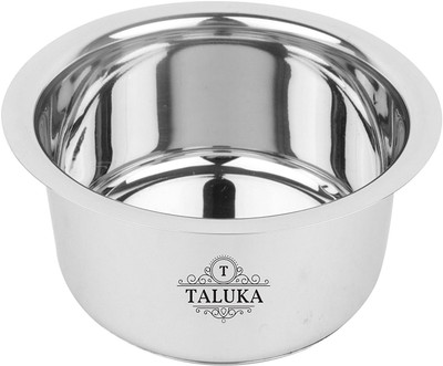 

Taluka ( 10" x 6.5" inches approx )Stainless Steel Induction Friendly Tope/topia/ Bhaguna Capacity :- 3.5 Liter Home Use Pot 3.5 L(Stainless Steel, Induction Bottom), Silver
