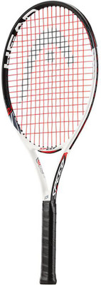 Head Speed 26 New Black, White Strung Tennis Racquet(G1 - 4 1/8 Inches, 250 g)