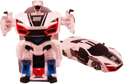 

SKY MODEL Multi Functional-1 Key Transformer Wall Climber Car RC Car(White)