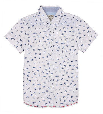 

Pepe Jeans Boys Printed Casual White Shirt
