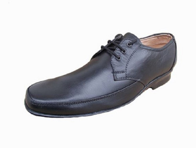

Port Men's Black Leather Shoes For Men(Black