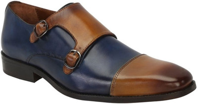 

Brune Monk Strap For Men(Blue