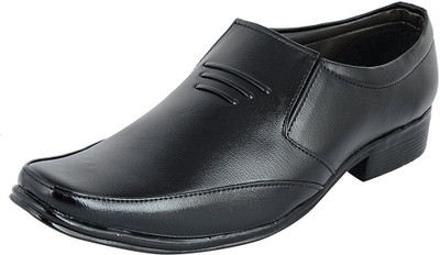

Madoks Men's Black Synthetic Leather Slip On For Men(Black