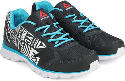 

REEBOK RUN VOYAGER Running Shoes For Women(Blue, White, Black, Gravel/crisp blue/wht/blk