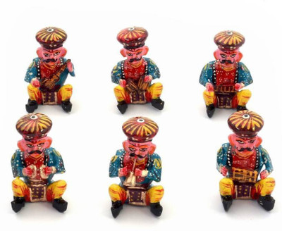 

Earth Ro System bawla set Decorative Showpiece - 5 cm(Wooden, Multicolor)