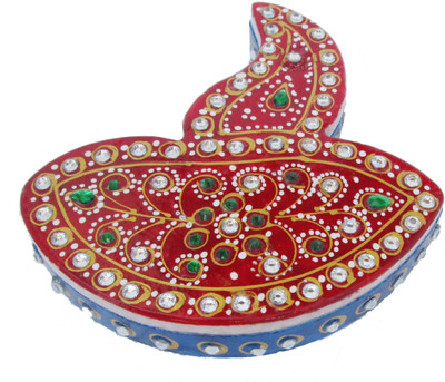 

AnsuyaEnterprises Decorative Showpiece - 10 cm(Marble, Multicolor)